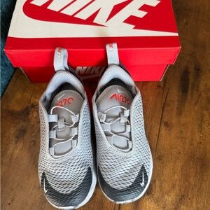 Nike Kids Air Max Gray and Black Sneakers